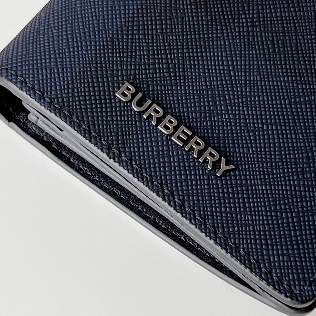 Гаманець Burberry London із зернистої натуральної шкіри — фото 4
