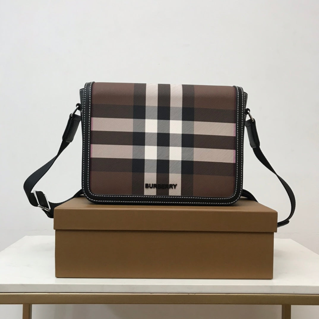 Сумка через плече Burberry зі штучної шкіри й текстилю — фото 1