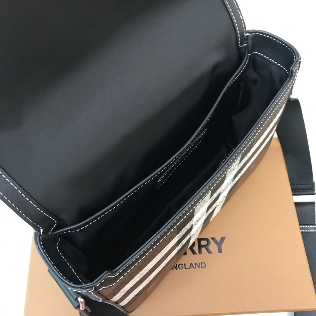 Сумка через плече Burberry зі штучної шкіри й текстилю — фото 9