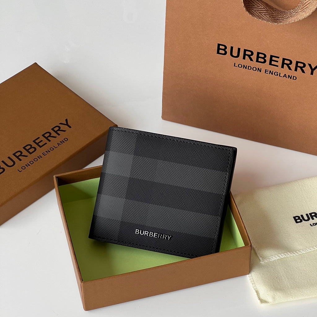 Гаманець Burberry London із зернистої натуральної шкіри — фото 2