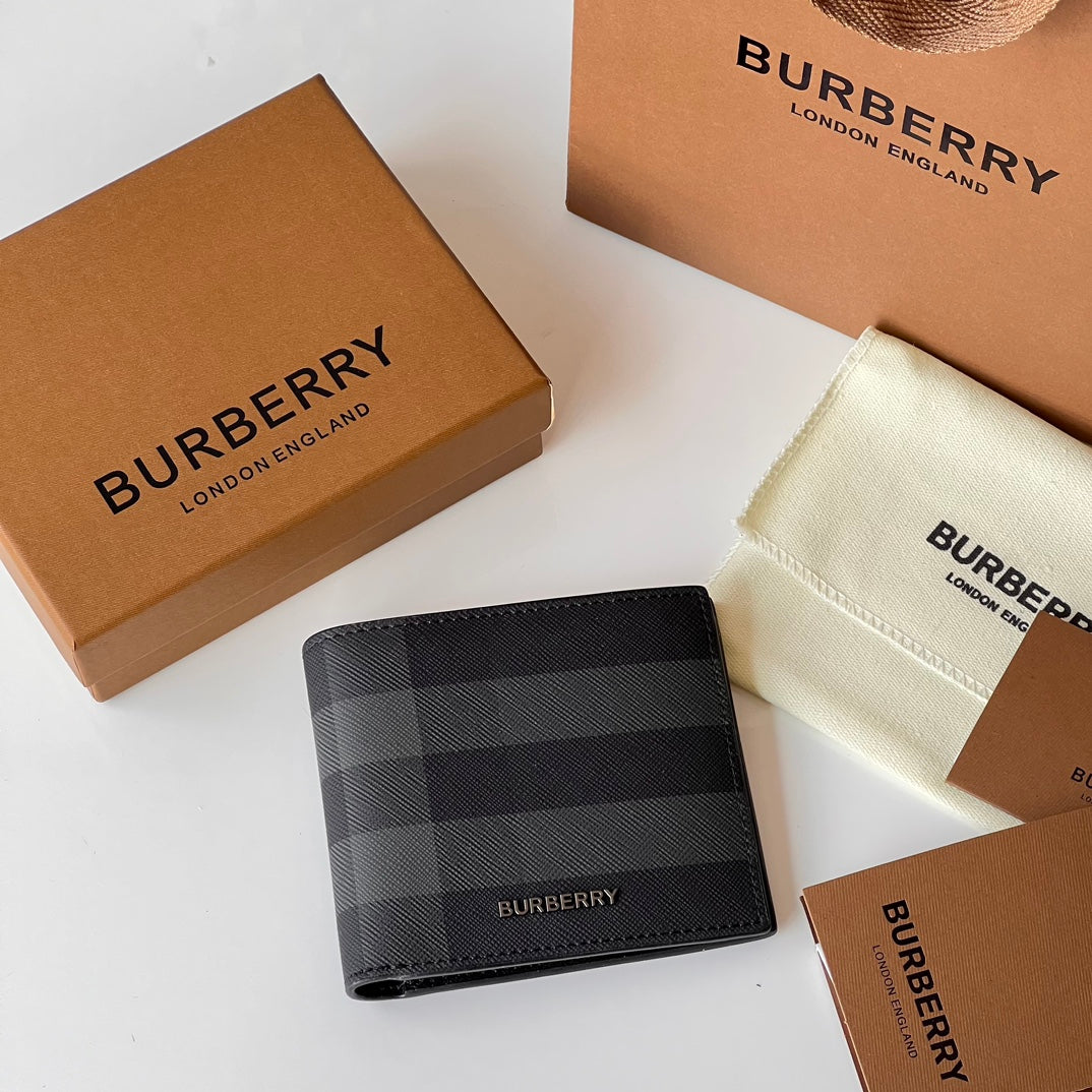 Гаманець Burberry London із зернистої натуральної шкіри — фото 3