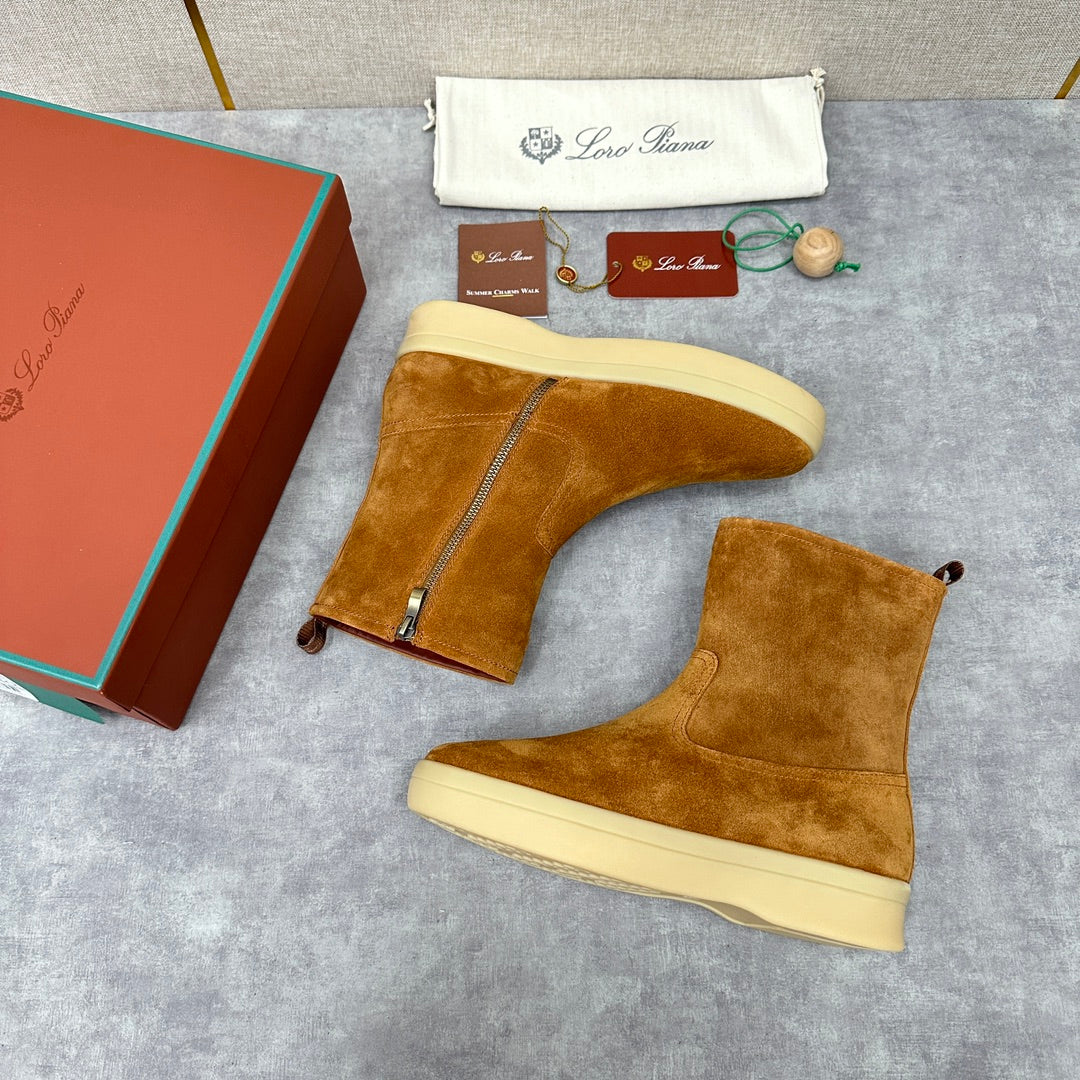 З нубуку утеплені черевики Loro Piana