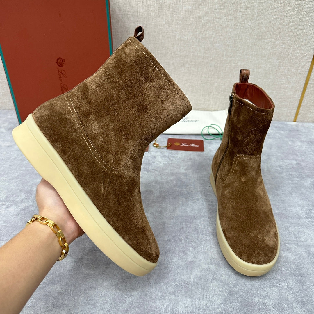 З нубуку утеплені черевики Loro Piana