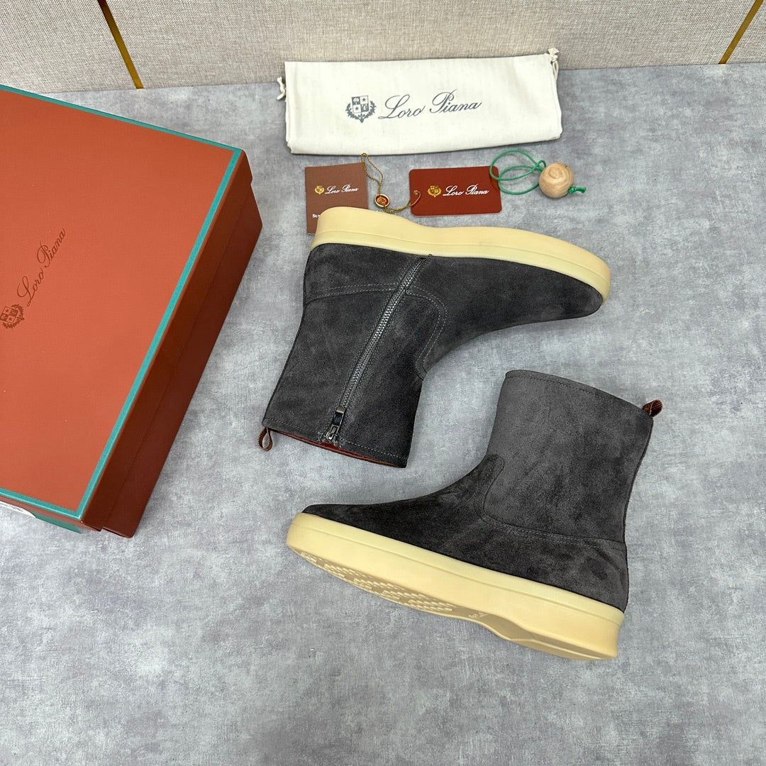 З нубуку утеплені черевики Loro Piana