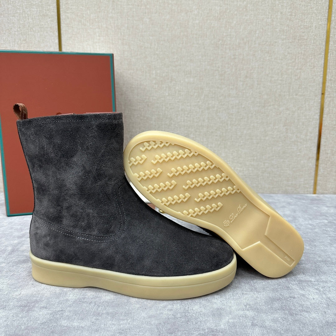 З нубуку утеплені черевики Loro Piana