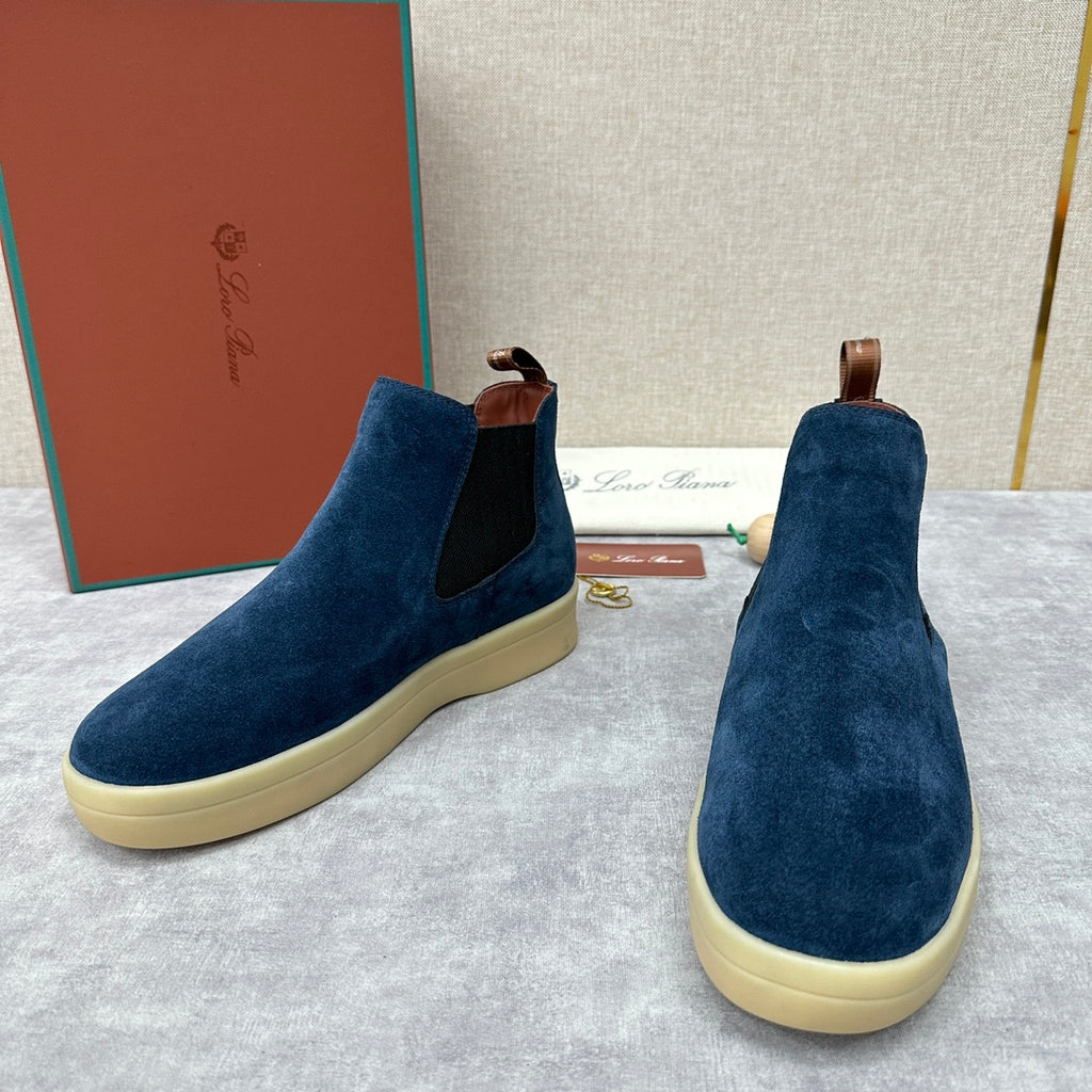 З нубуку утеплені черевики челсі Loro Piana