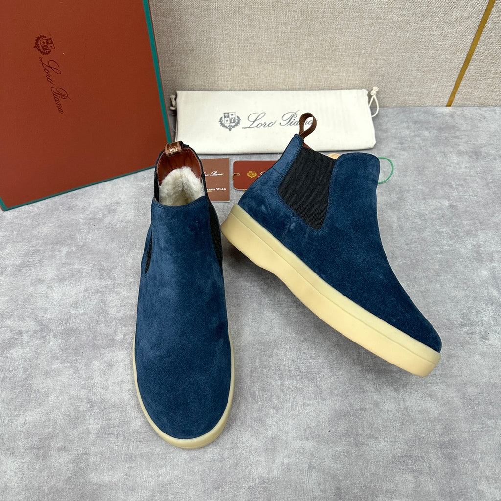З нубуку утеплені черевики челсі Loro Piana