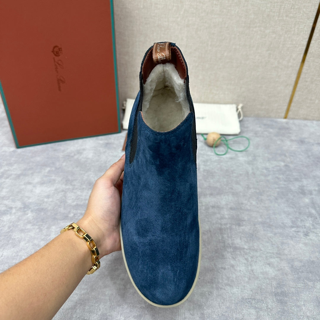 З нубуку утеплені черевики челсі Loro Piana