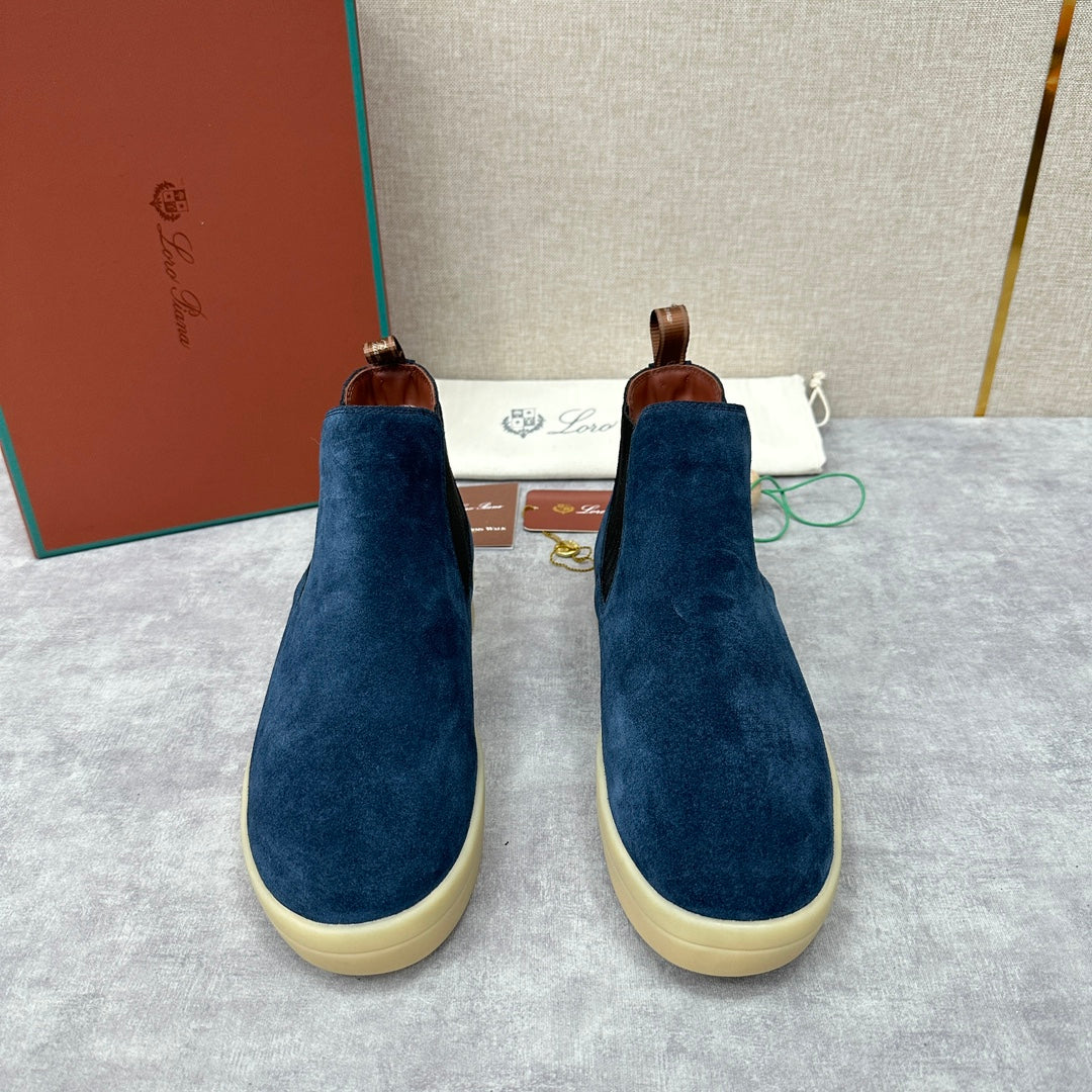 З нубуку утеплені черевики челсі Loro Piana