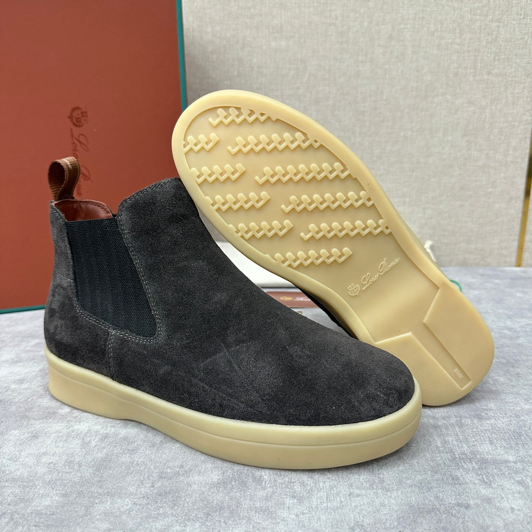 З нубуку утеплені черевики челсі Loro Piana