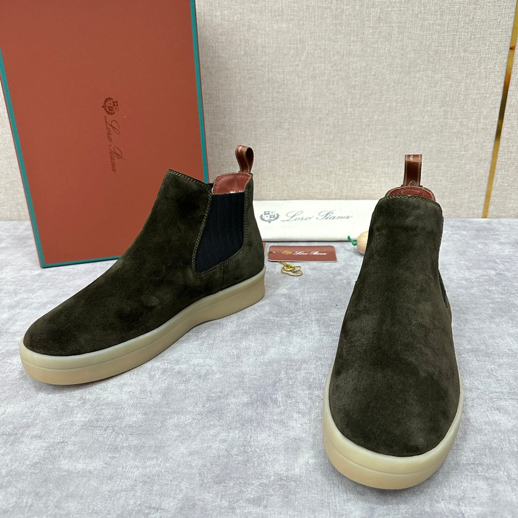 З нубуку утеплені черевики челсі Loro Piana