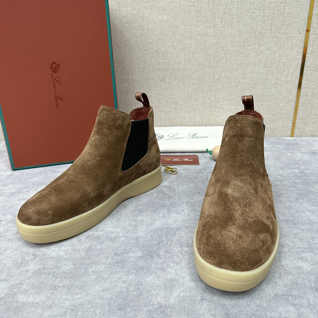 З нубуку утеплені черевики челсі Loro Piana