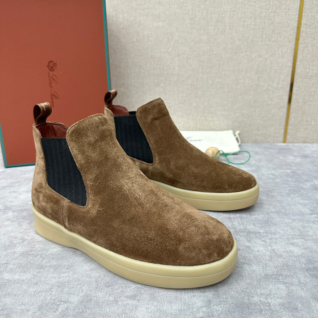 З нубуку утеплені черевики челсі Loro Piana