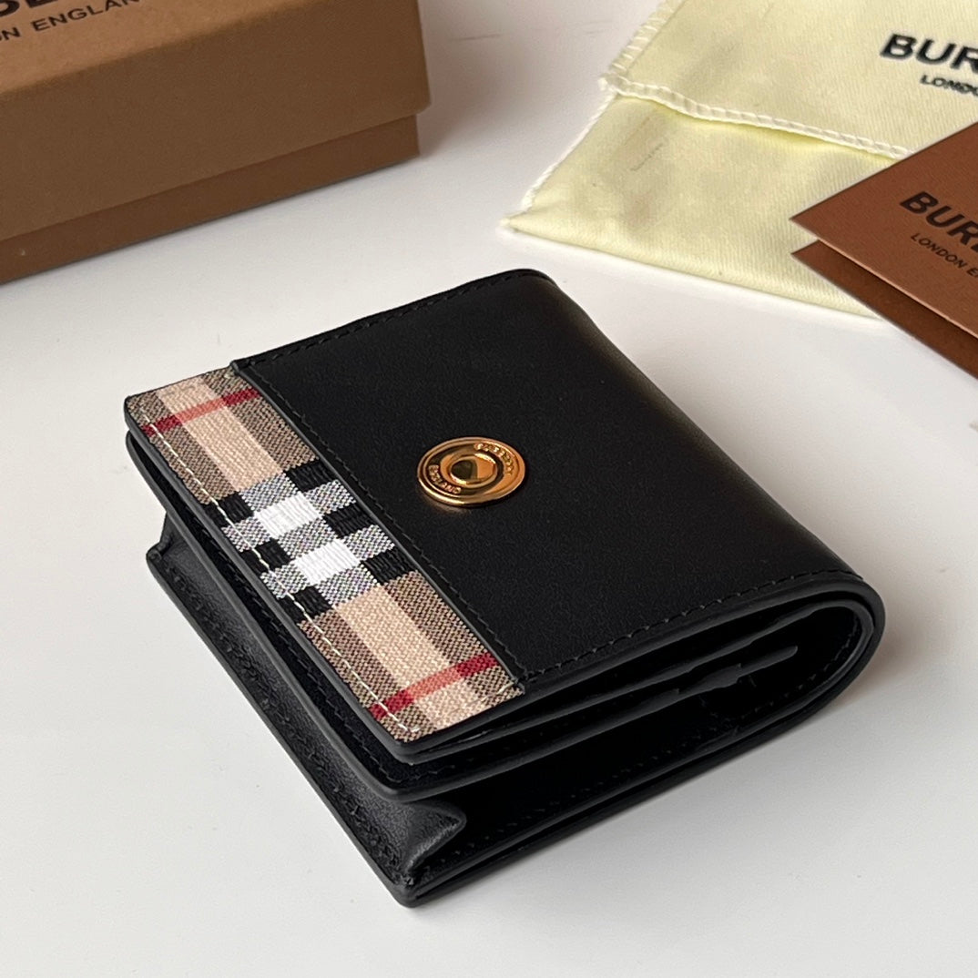 Гаманець Burberry Vintage з текстилю й натуральної шкіри — фото 2