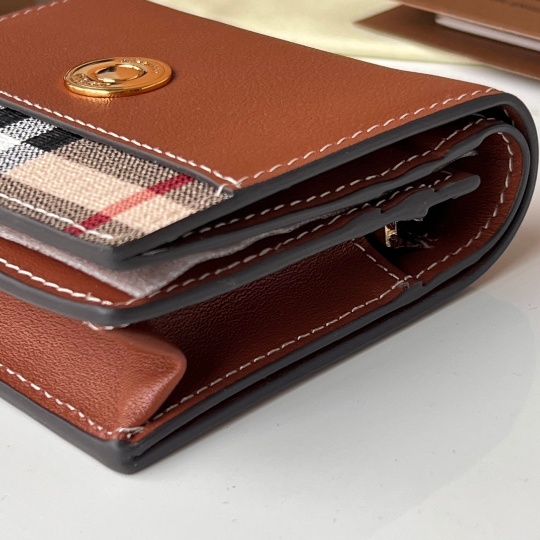 Гаманець Burberry Vintage з текстилю й натуральної шкіри — фото 4