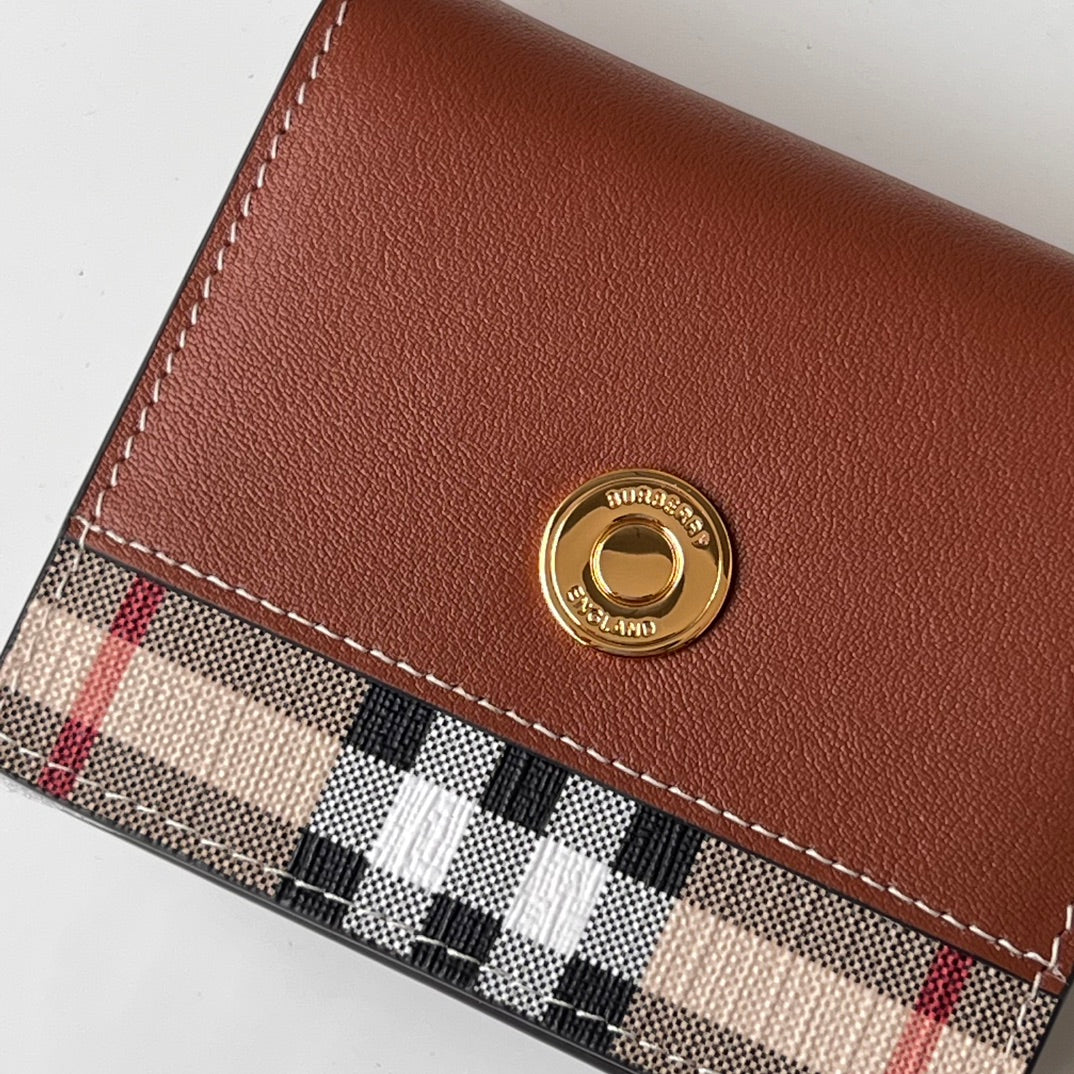 Гаманець Burberry Vintage з текстилю й натуральної шкіри — фото 3
