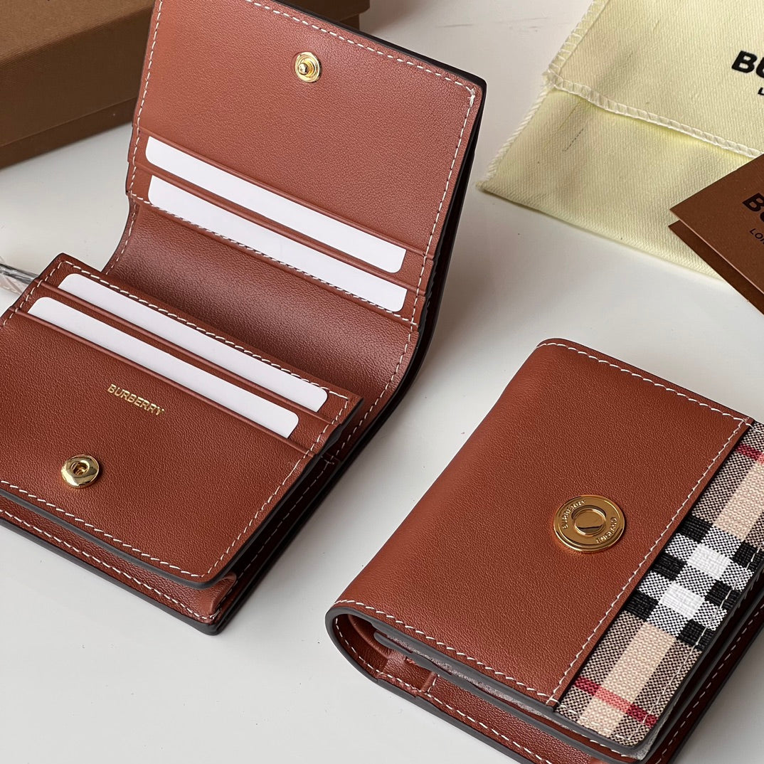 Гаманець Burberry Vintage з текстилю й натуральної шкіри — фото 1