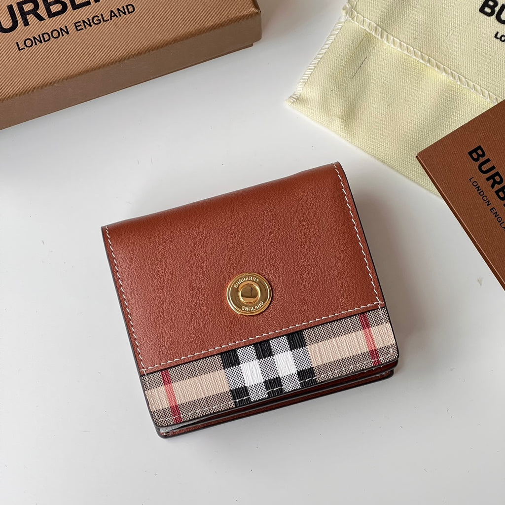Гаманець Burberry Vintage з текстилю й натуральної шкіри — фото 2