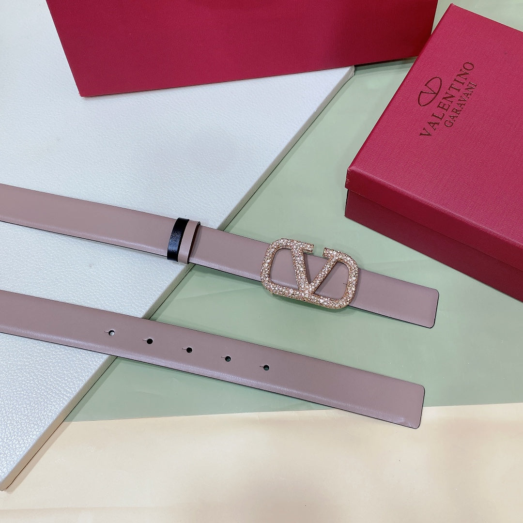 Ремінь Valentino з натуральної телячої шкіри