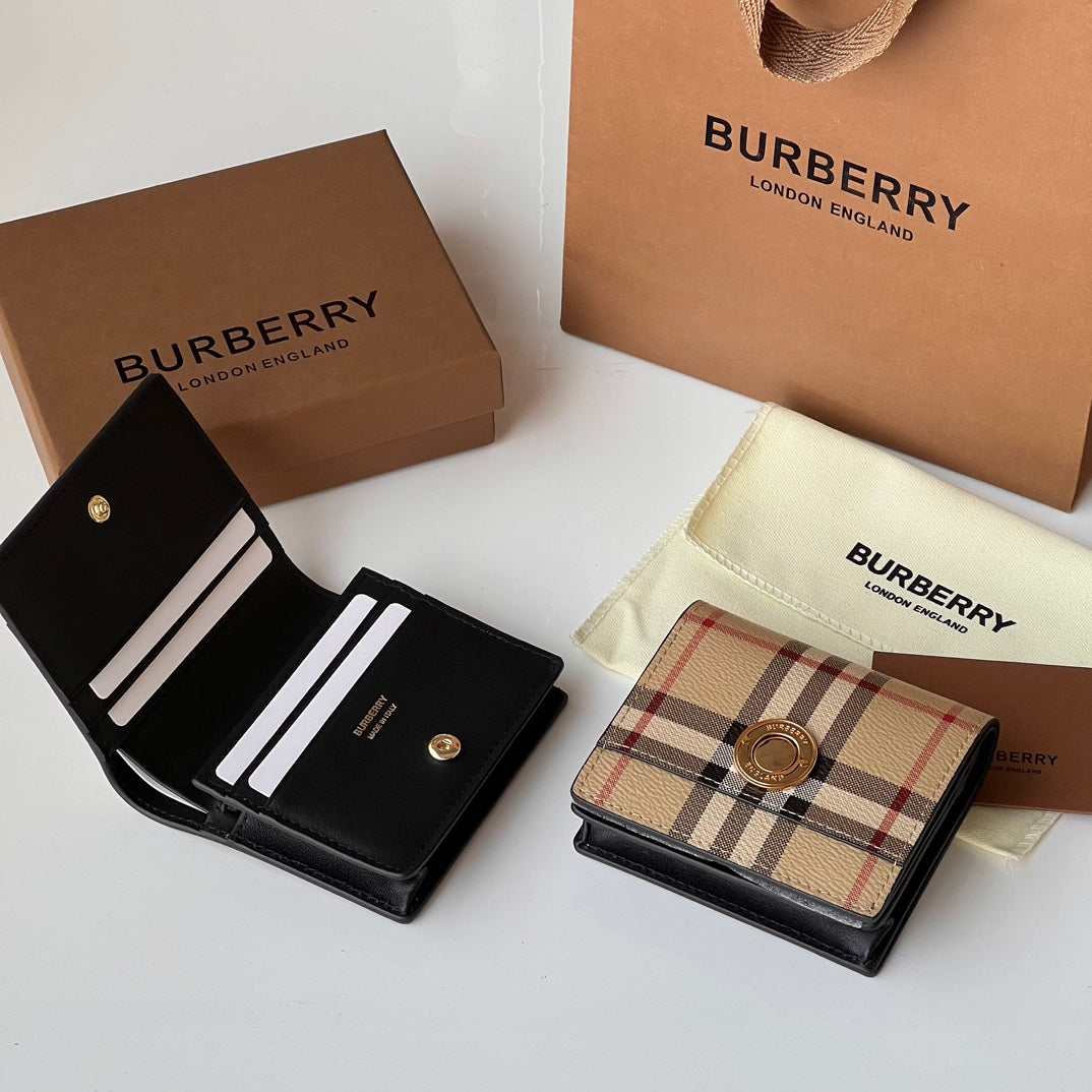 Кардхолдер Burberry з натуральної шкіри — фото 1