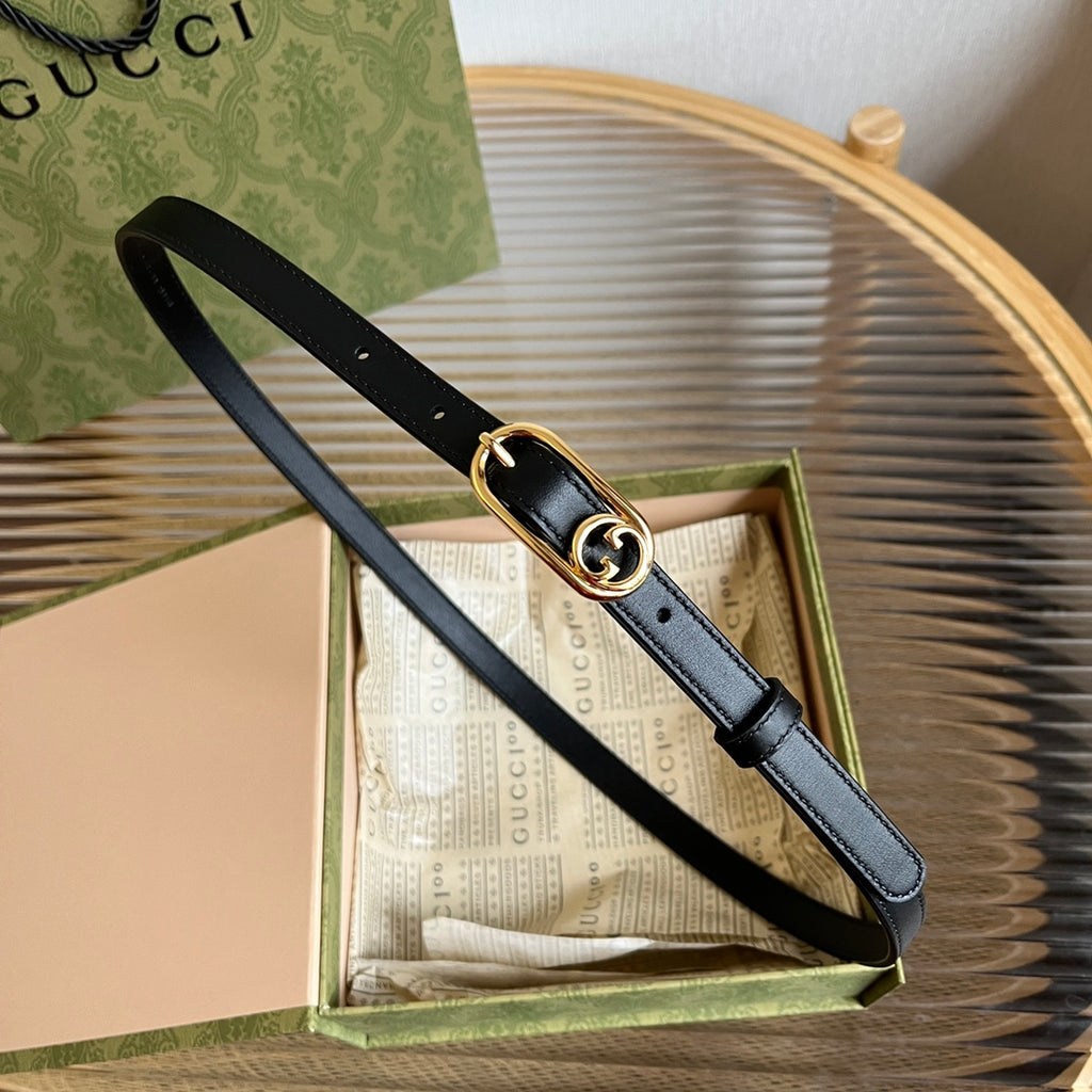 Ремінь Gucci Double G з натуральної шкіри теляти із золотистою пряжкою — фото 1