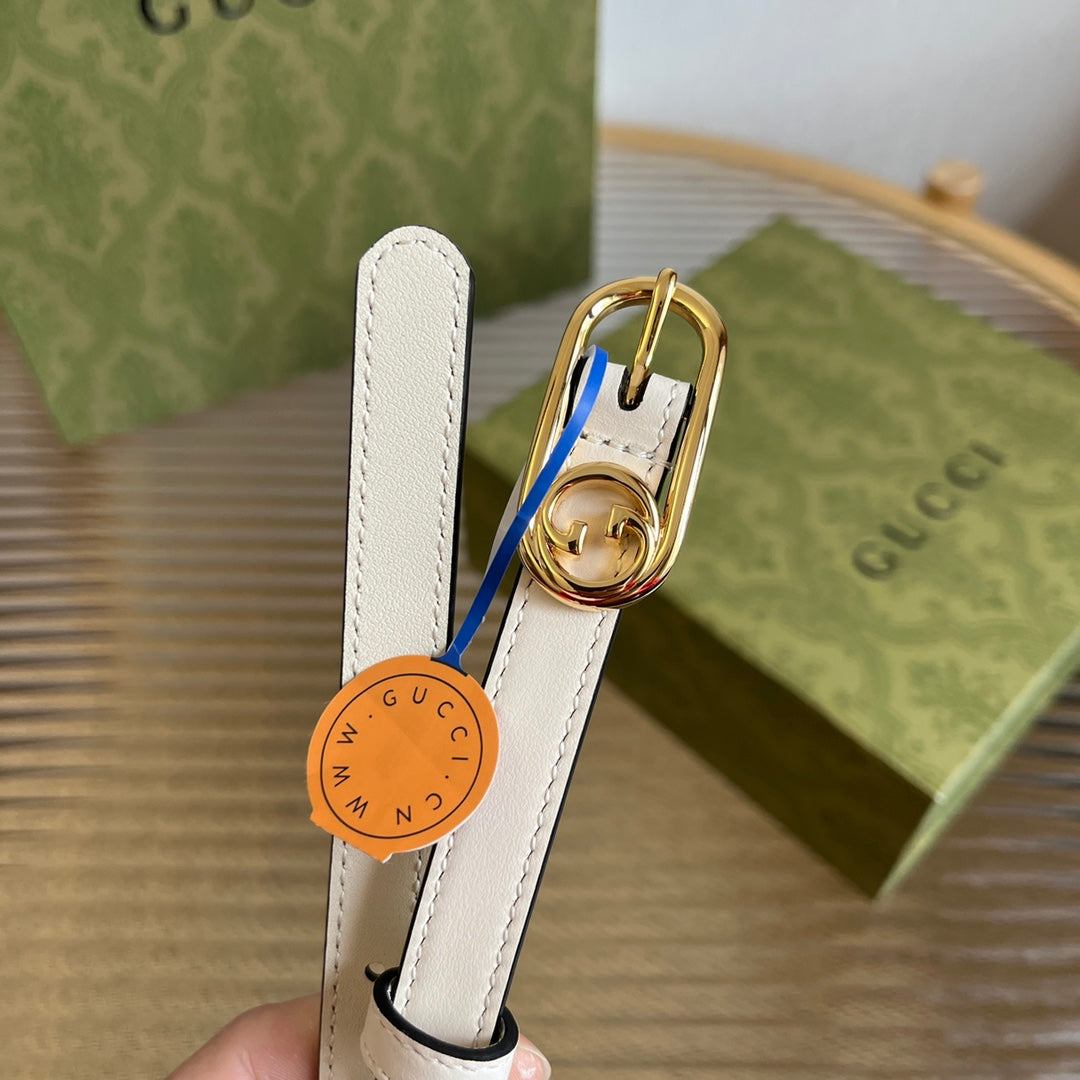 Ремінь Gucci Double G з натуральної шкіри теляти із золотистою пряжкою — фото 3
