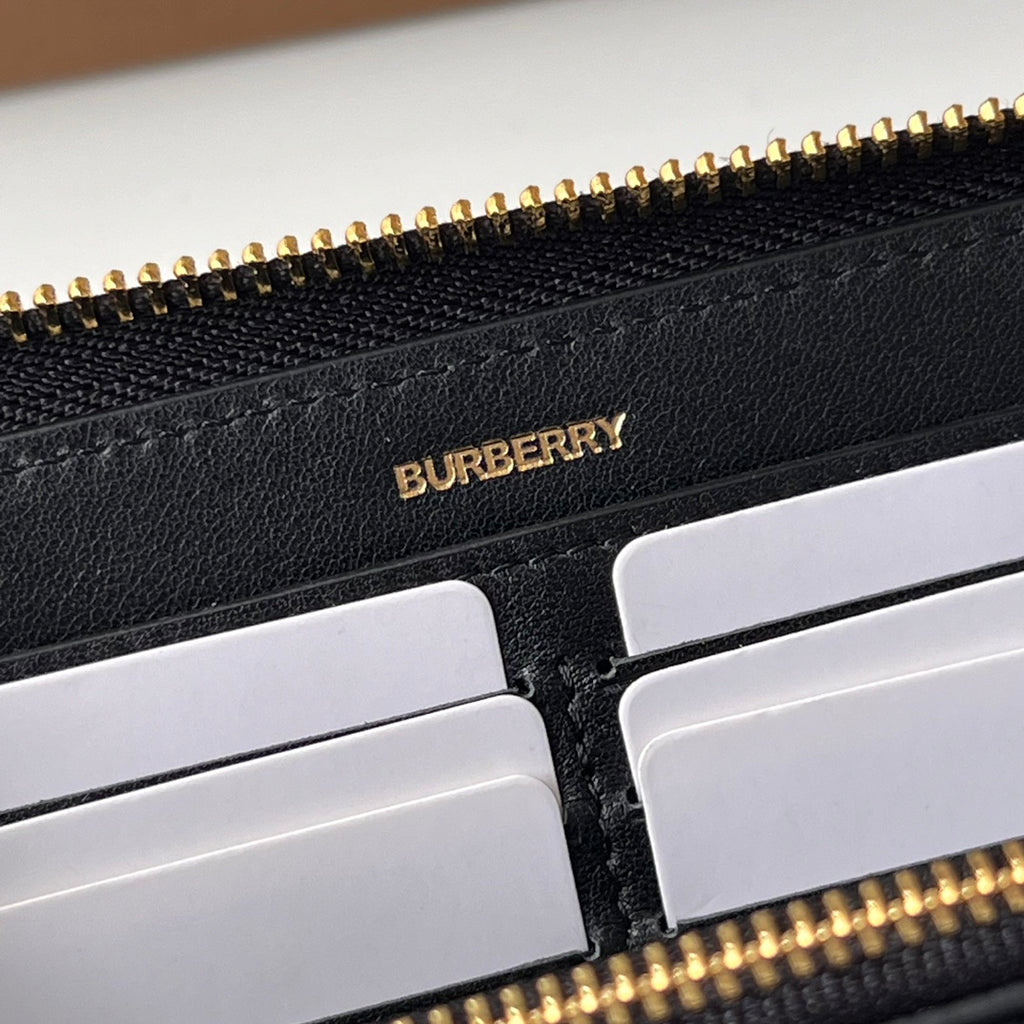 Гаманець Burberry з текстилю й натуральної шкіри — фото 8