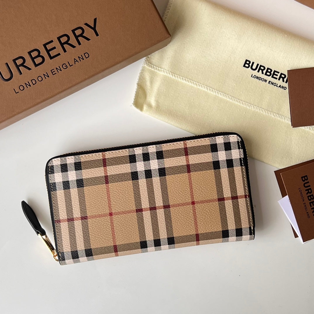 Гаманець Burberry з текстилю й натуральної шкіри — фото 2