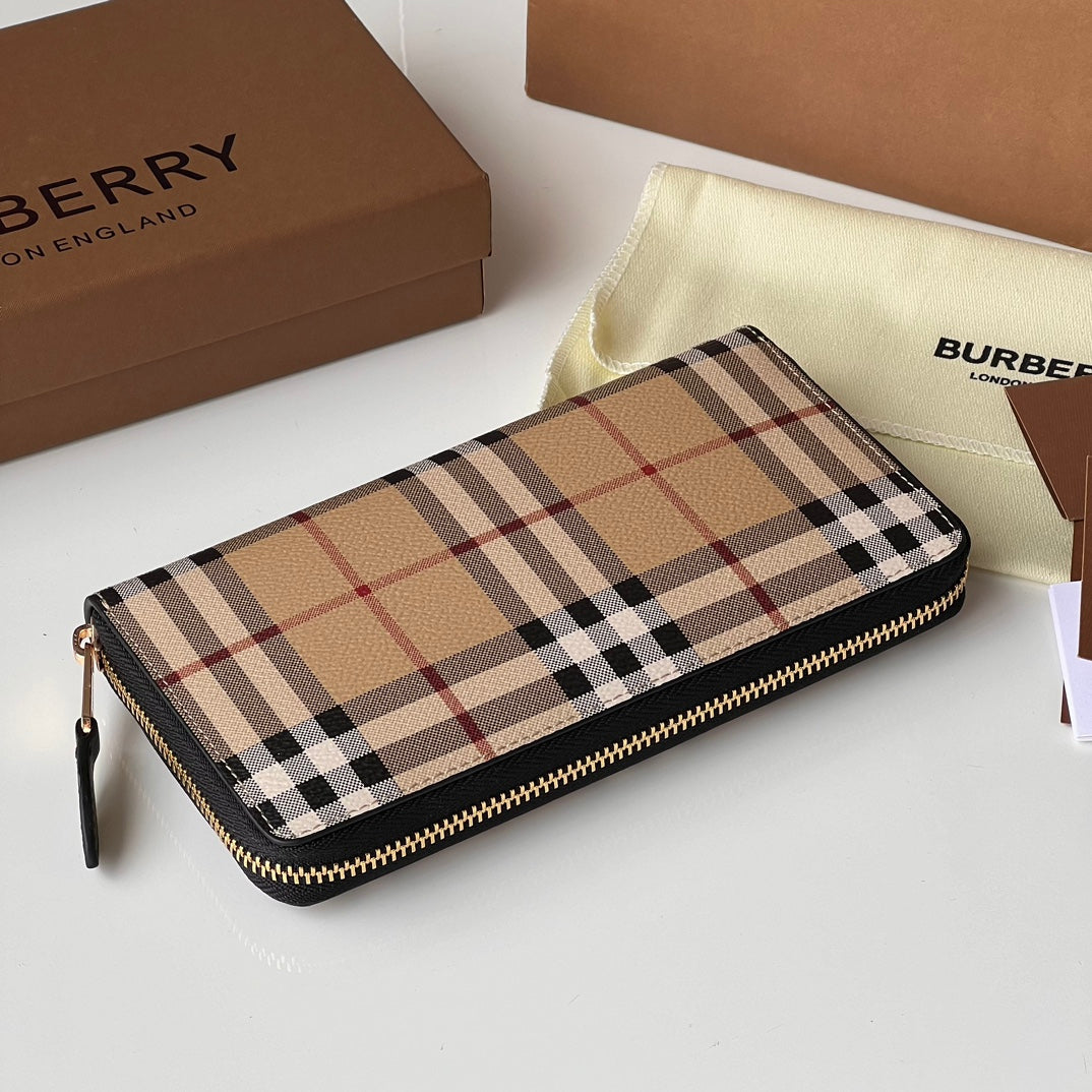 Гаманець Burberry з текстилю й натуральної шкіри — фото 3