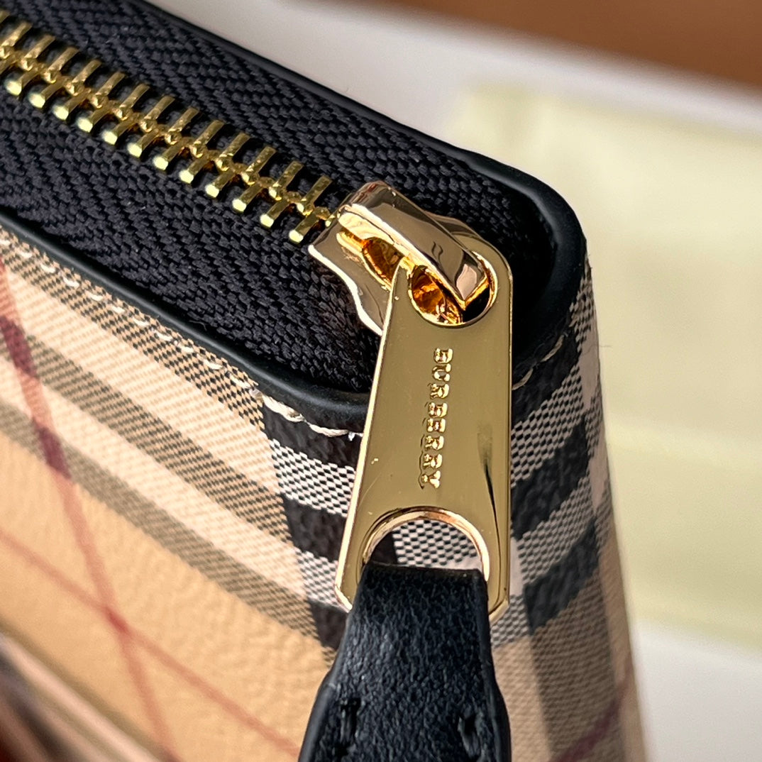 Гаманець Burberry з текстилю й натуральної шкіри — фото 4