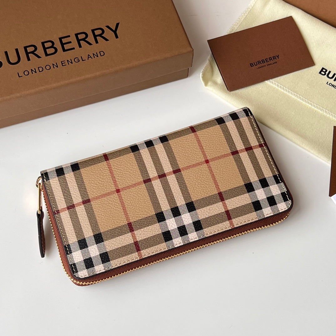 Гаманець Burberry з текстилю й натуральної шкіри — фото 2