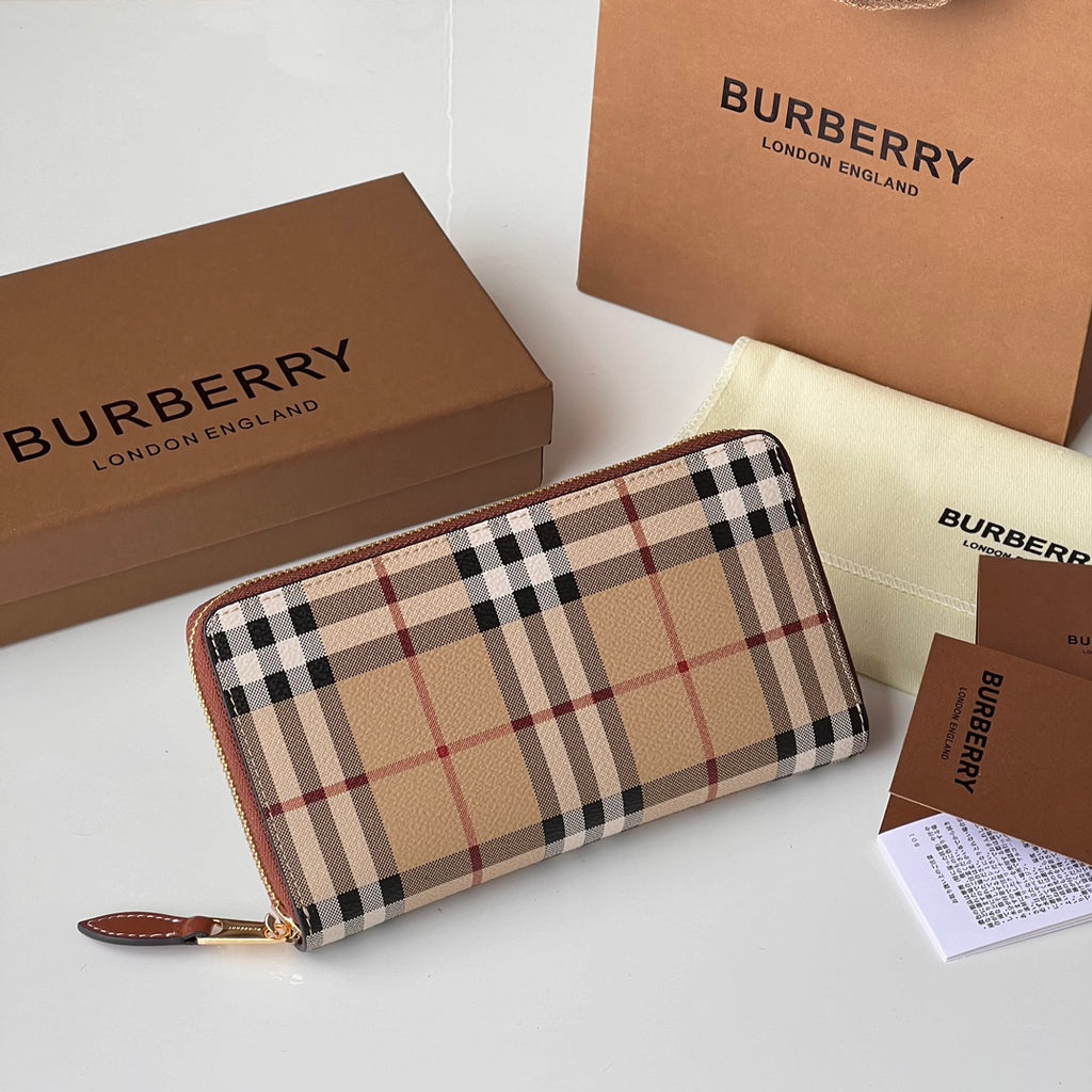 Гаманець Burberry з текстилю й натуральної шкіри — фото 1