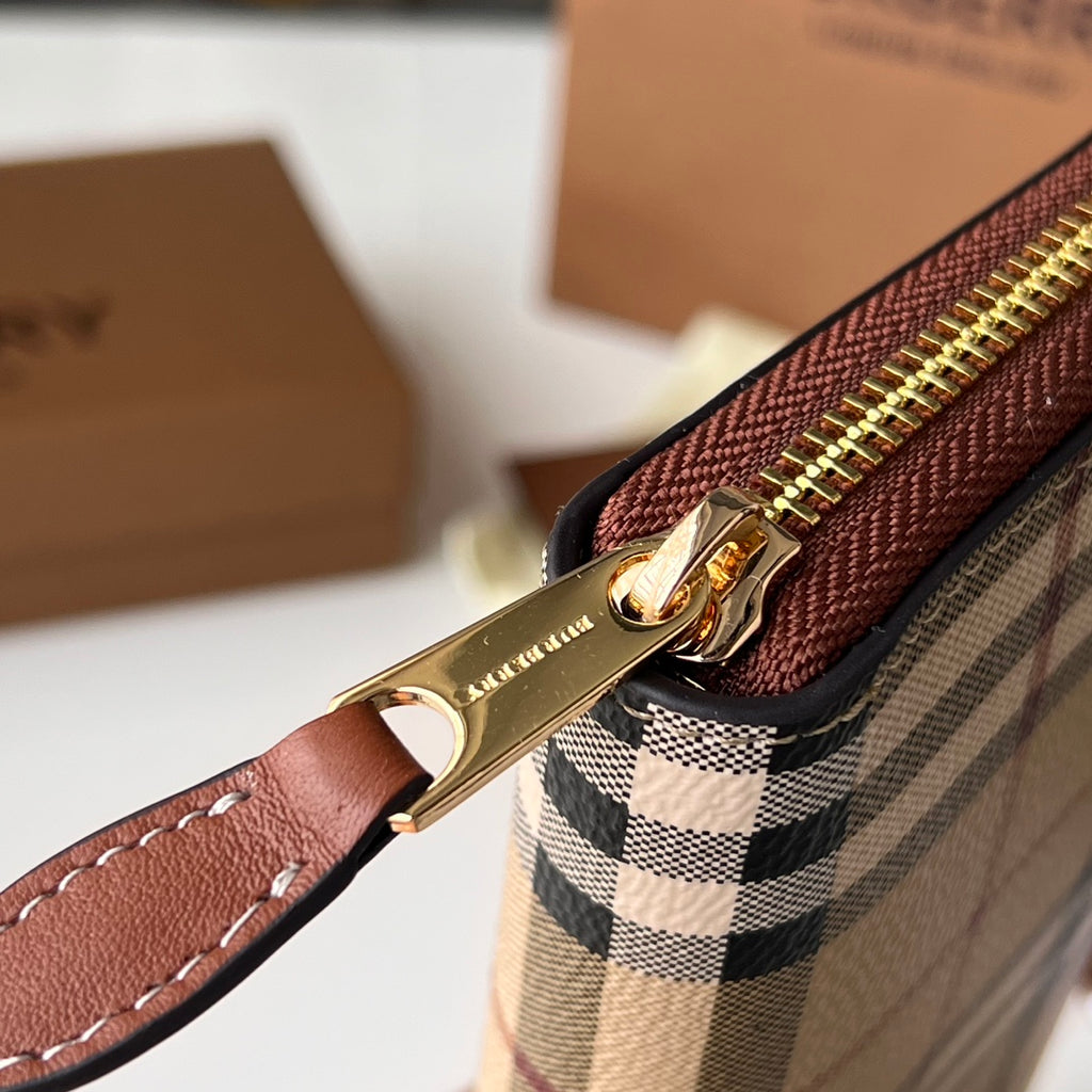 Гаманець Burberry з текстилю й натуральної шкіри — фото 4