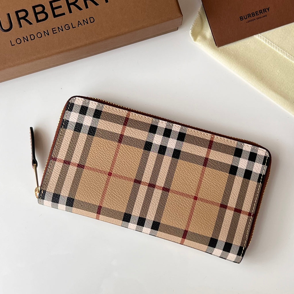 Гаманець Burberry з текстилю й натуральної шкіри — фото 3