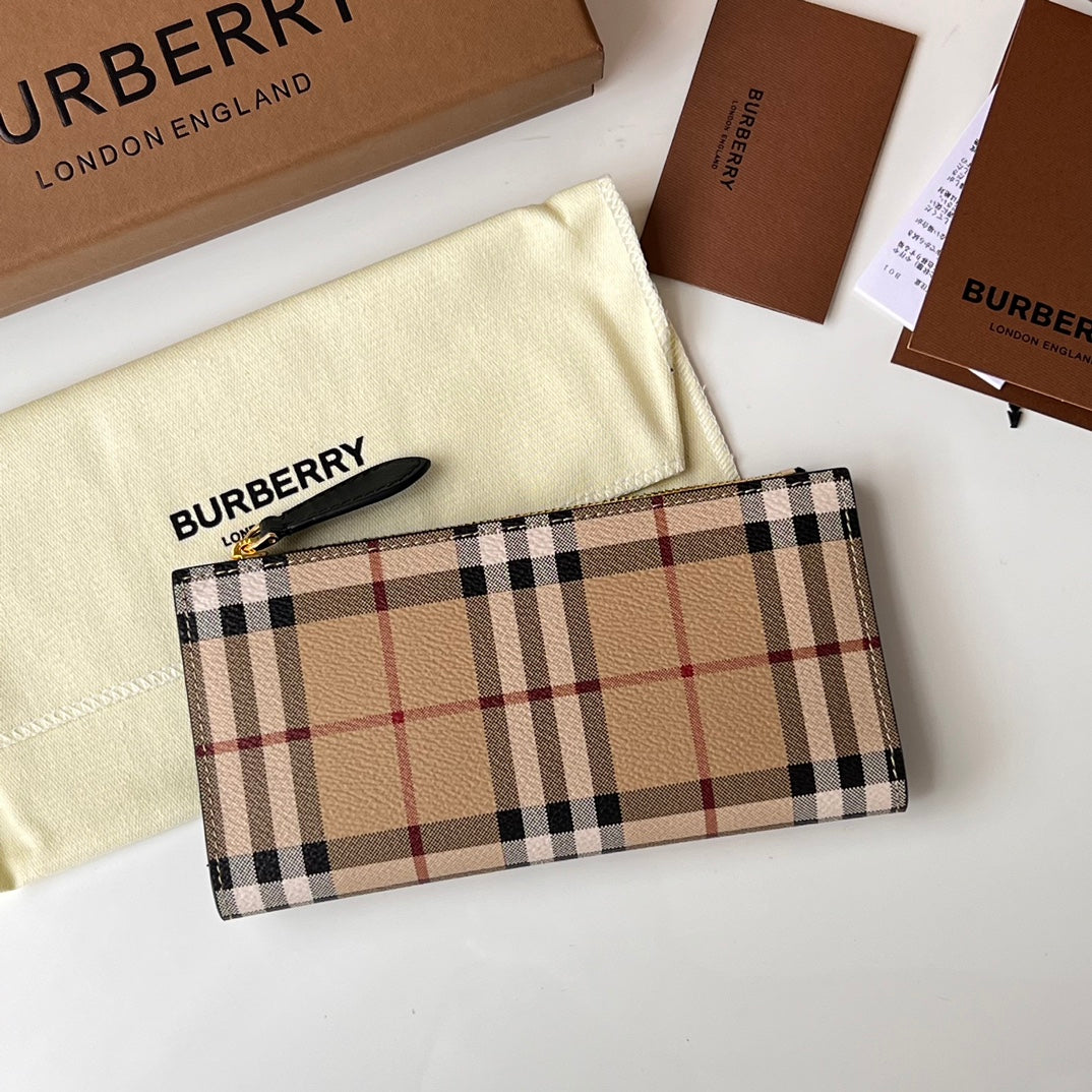 Гаманець Burberry з текстилю й натуральної шкіри — фото 1
