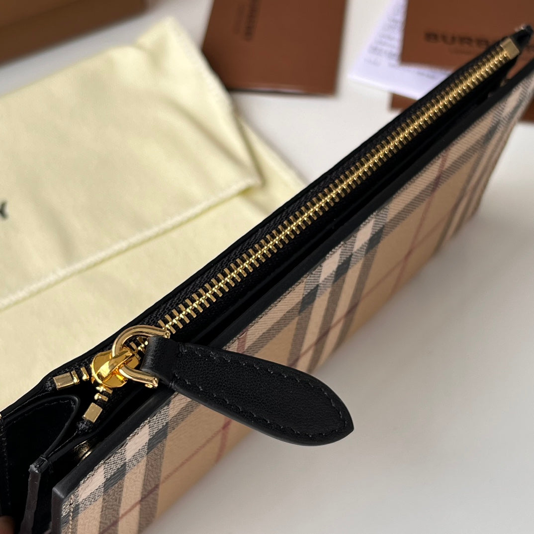 Гаманець Burberry з текстилю й натуральної шкіри — фото 4