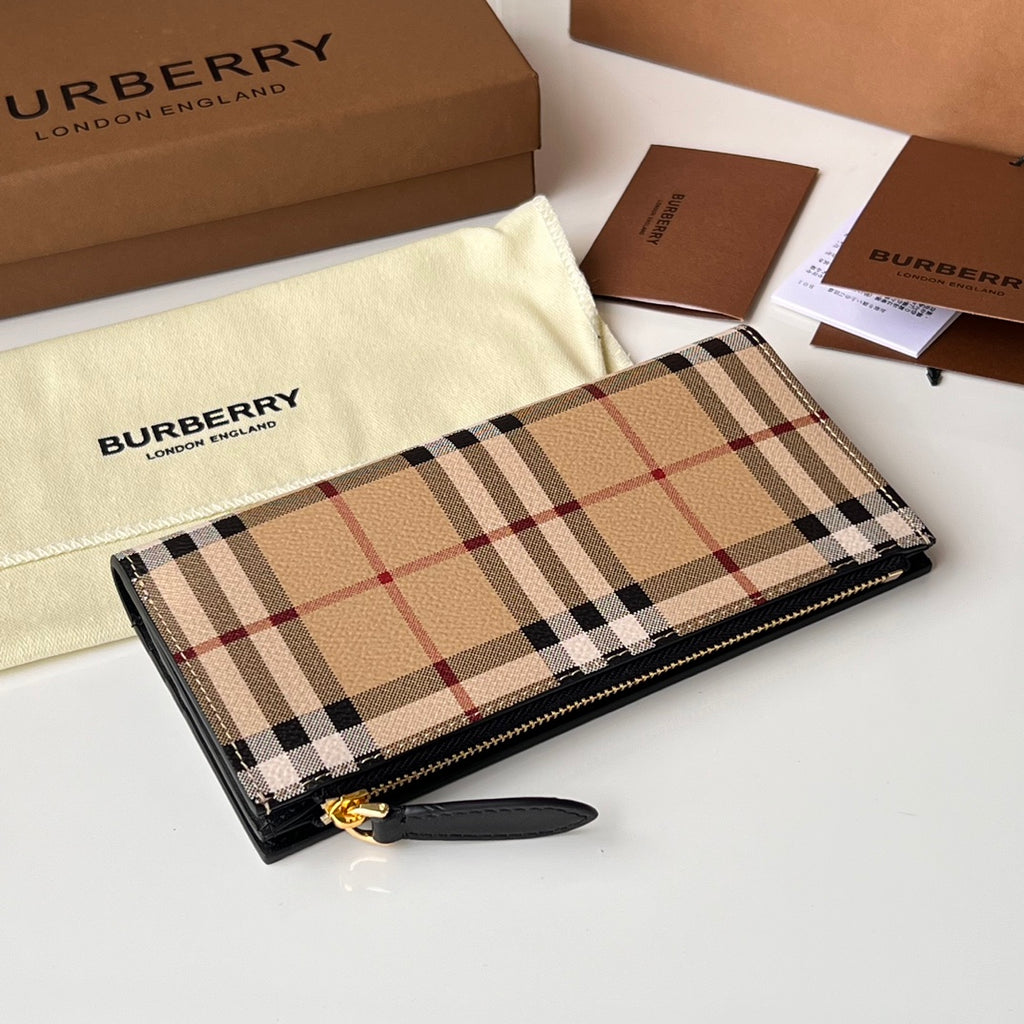 Гаманець Burberry з текстилю й натуральної шкіри — фото 2