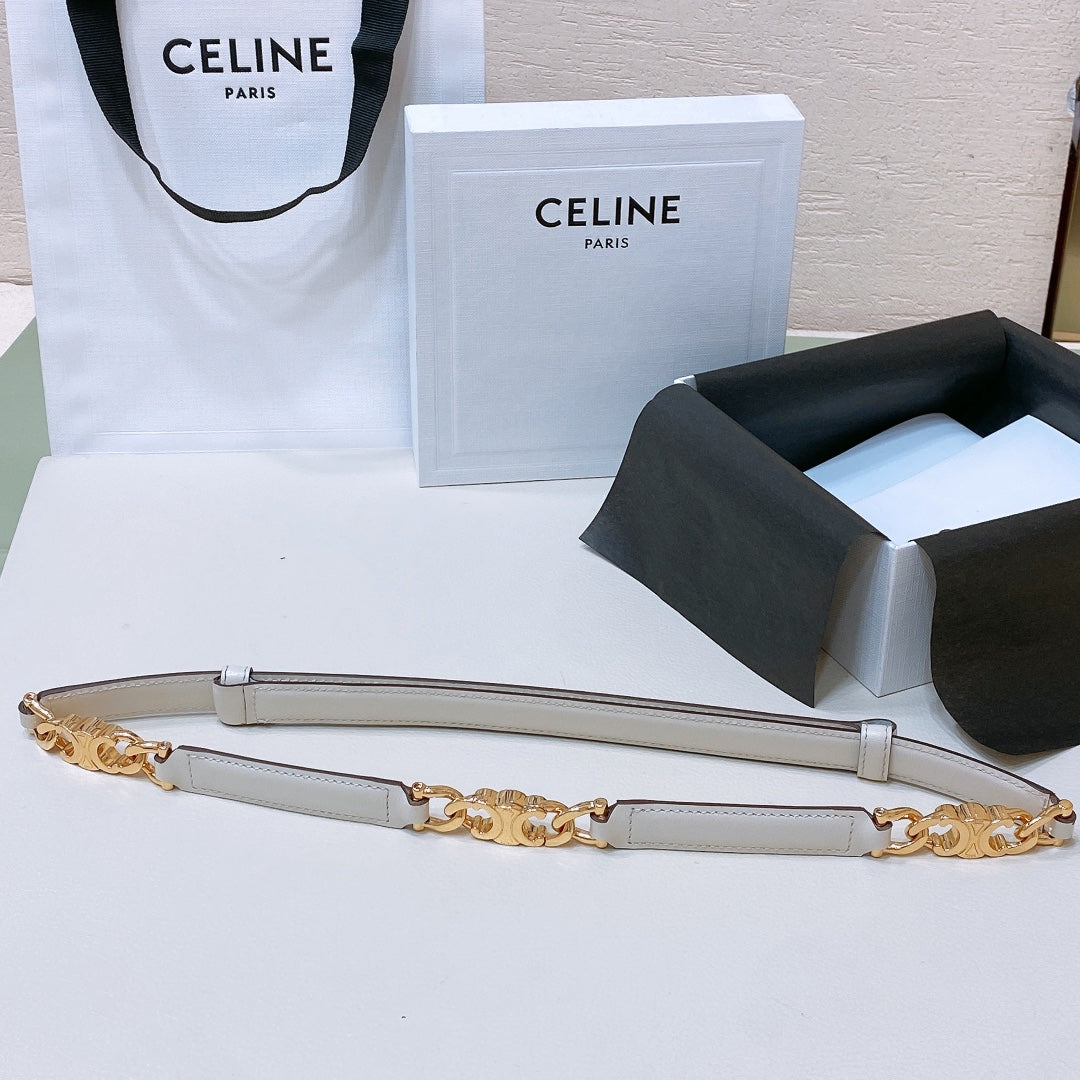 Ремінь Celine з натуральної телячої шкіри
