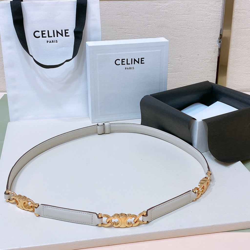 Ремінь Celine з натуральної телячої шкіри