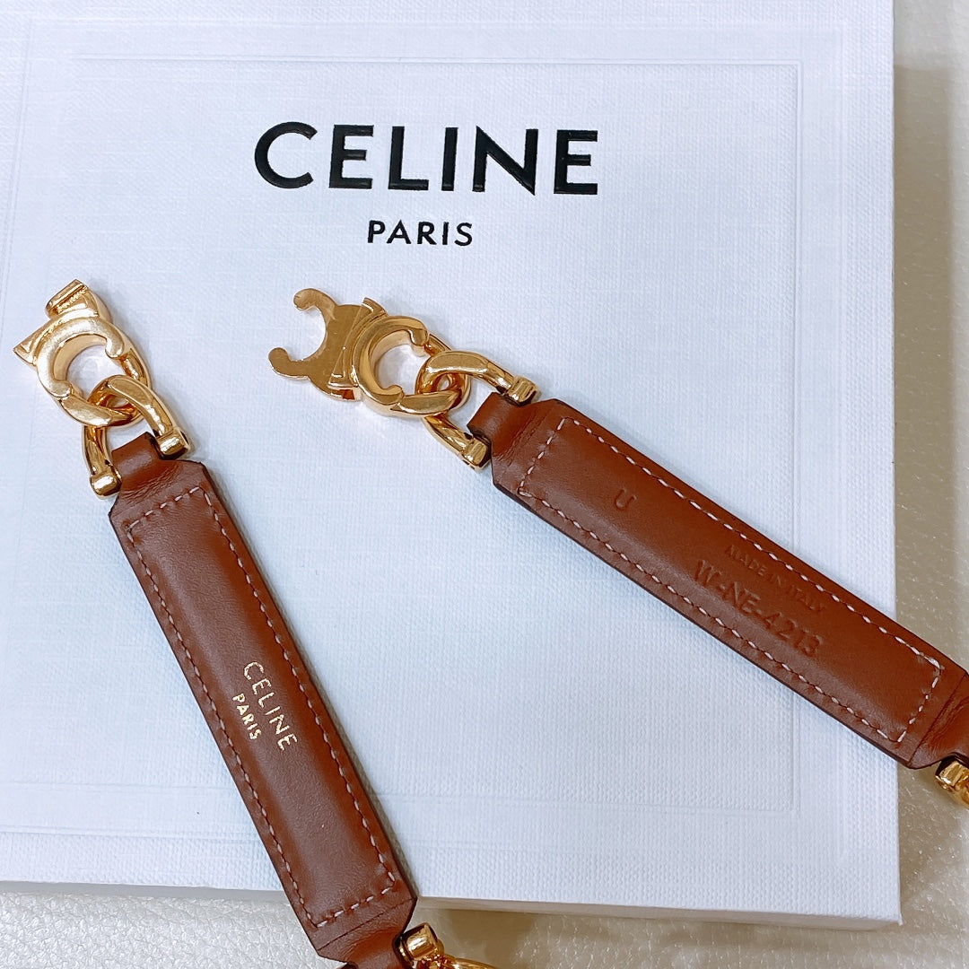 Ремінь Celine з натуральної телячої шкіри