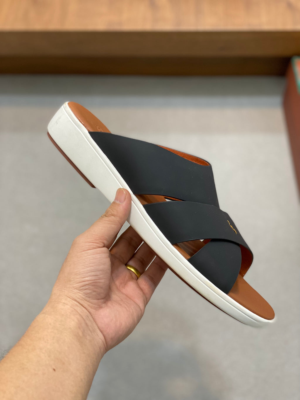Шкіряні шльопанці Loro Piana