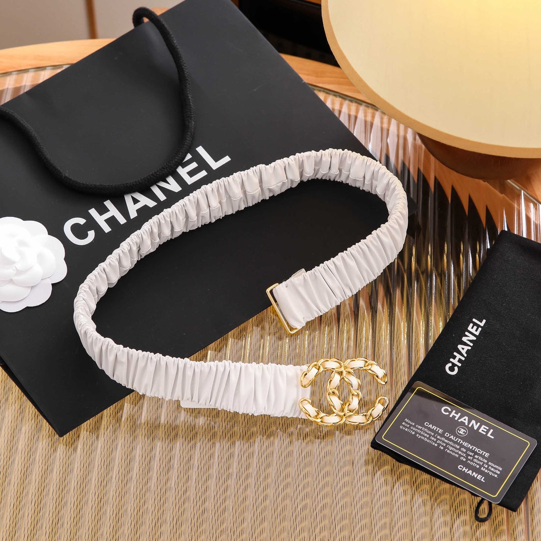 Ремінь Chanel з натуральної телячої шкіри