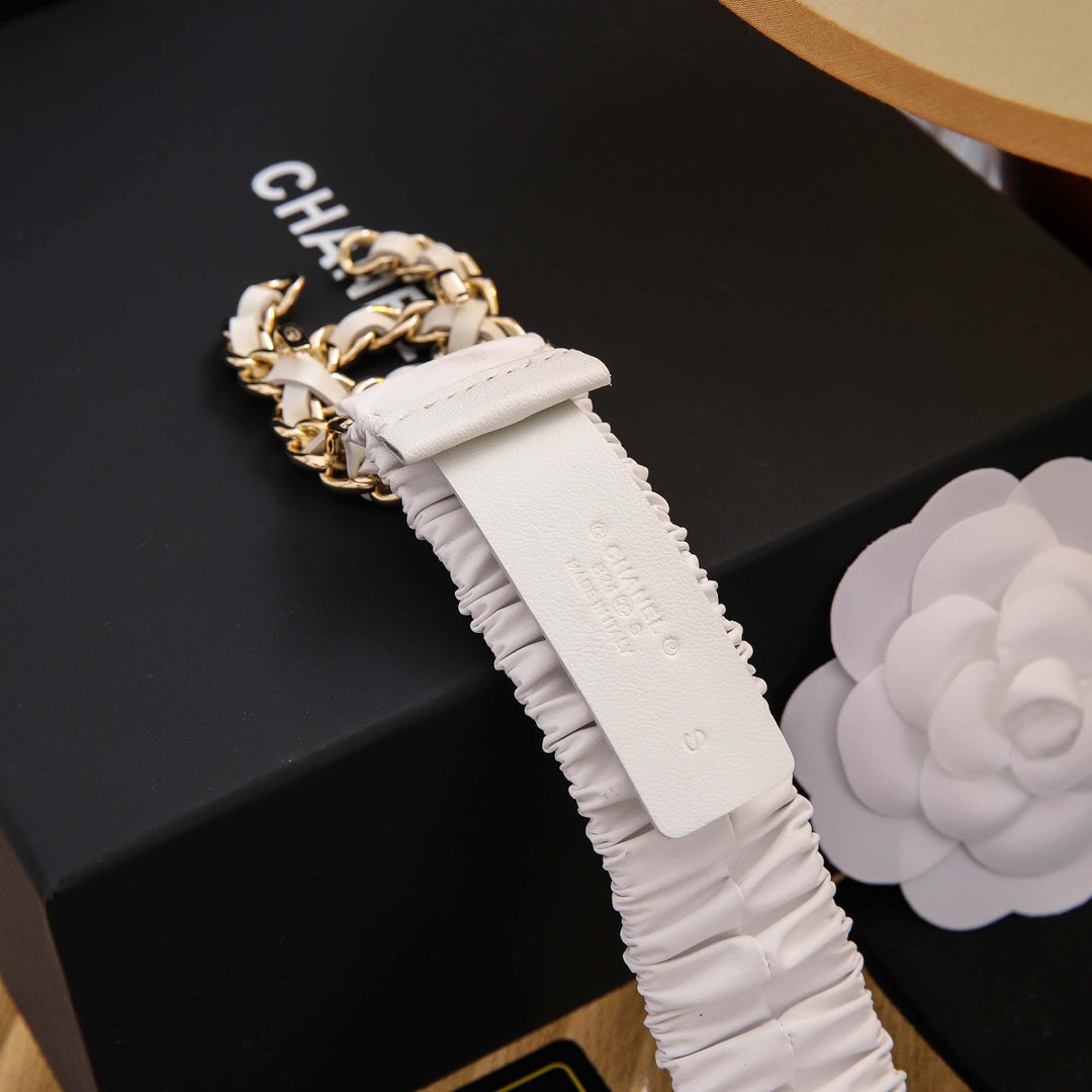 Ремінь Chanel з натуральної телячої шкіри