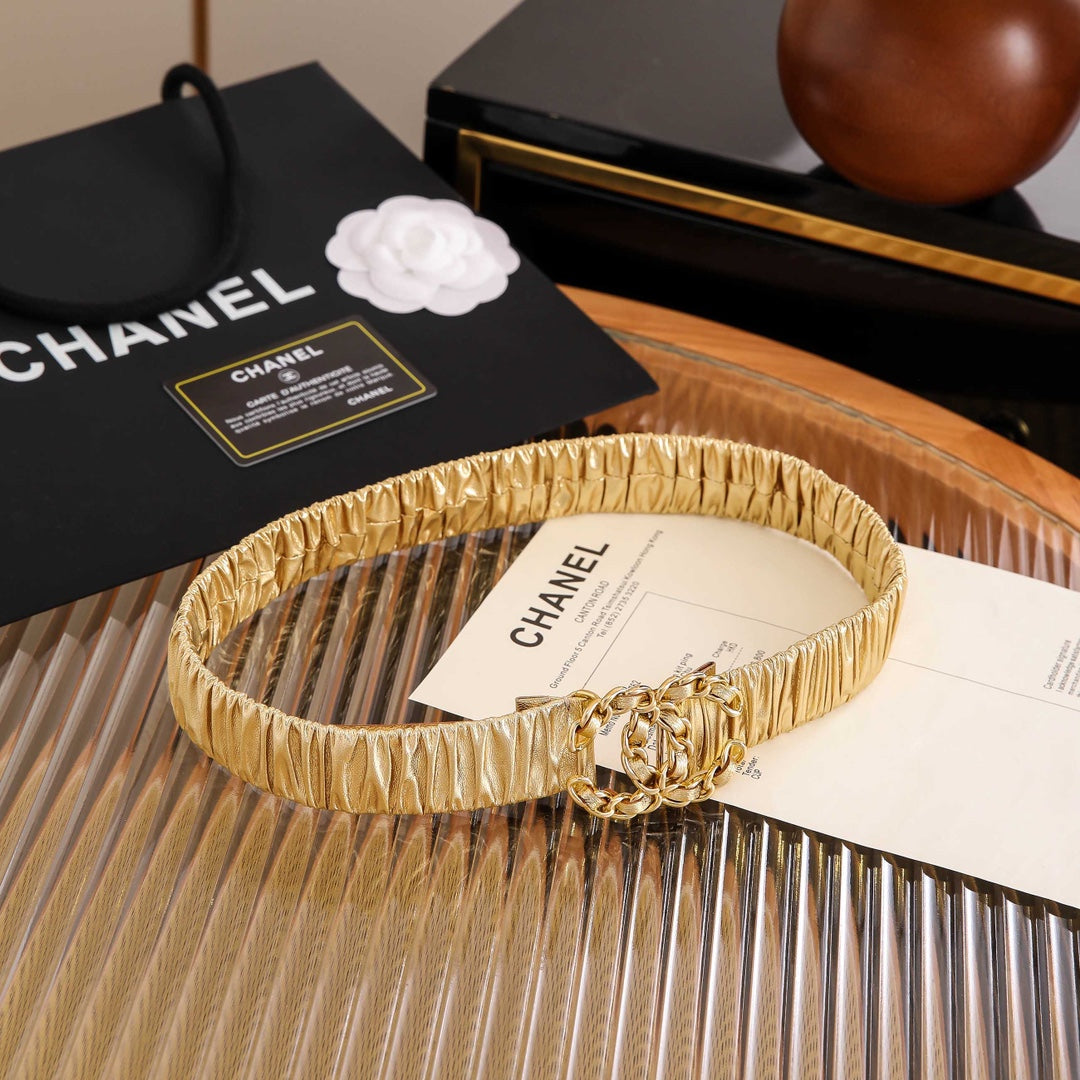 Ремінь Chanel з натуральної телячої шкіри