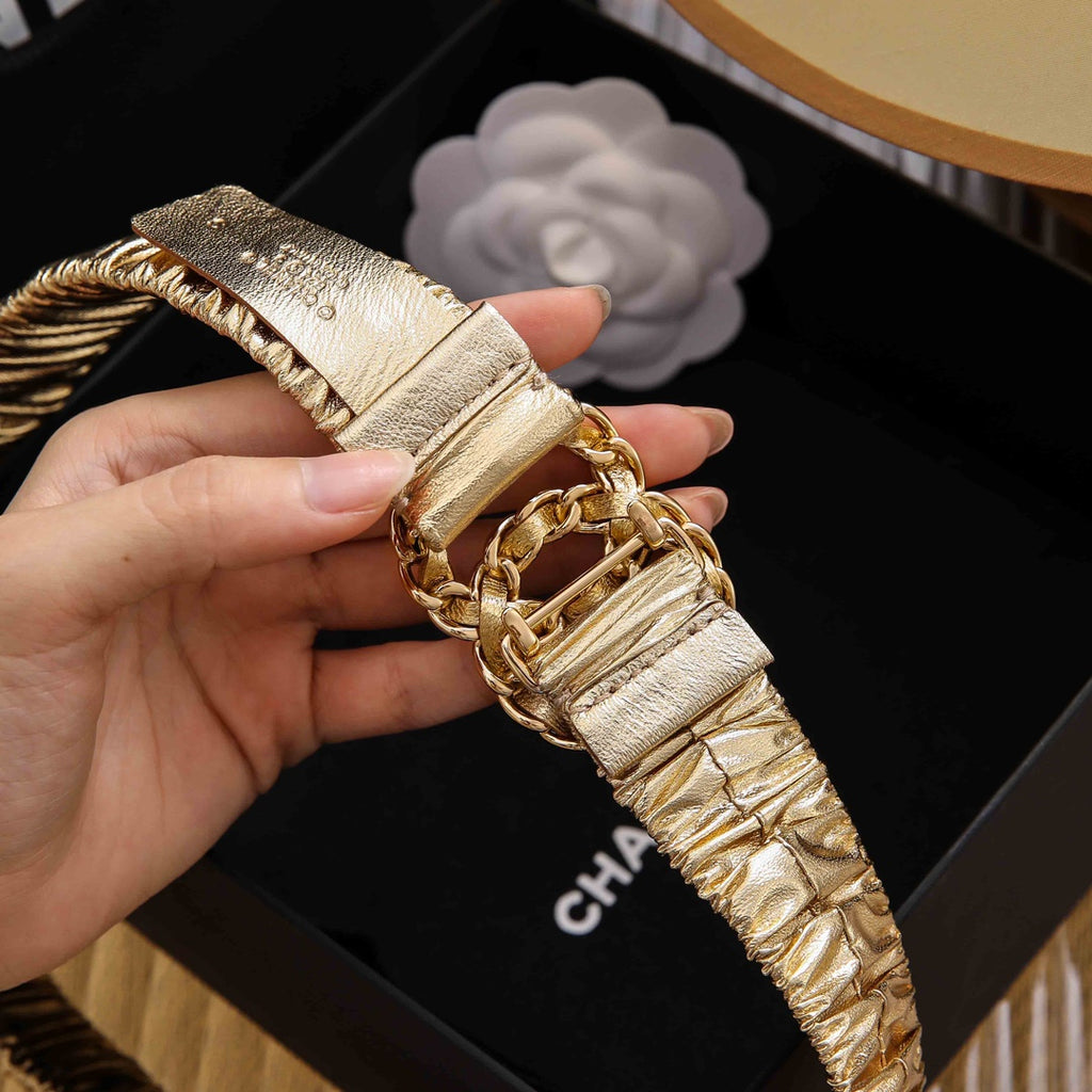 Ремінь Chanel з натуральної телячої шкіри