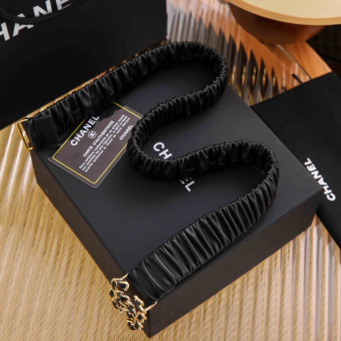 Ремінь Chanel з натуральної телячої шкіри