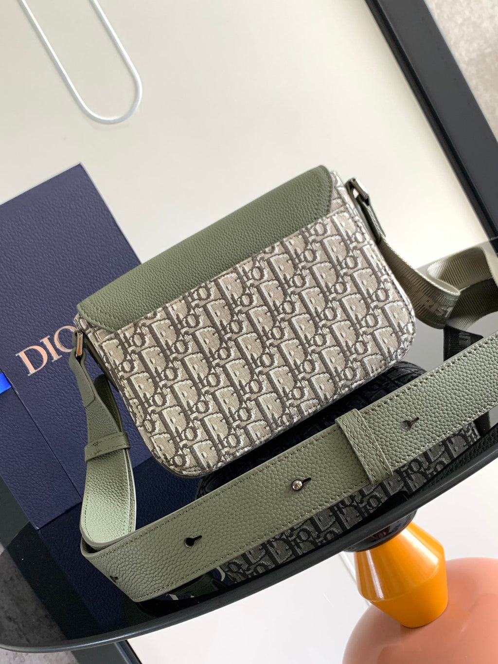 Мала сумка-месенджер Dior Saddle з натуральної шкіри — фото 3