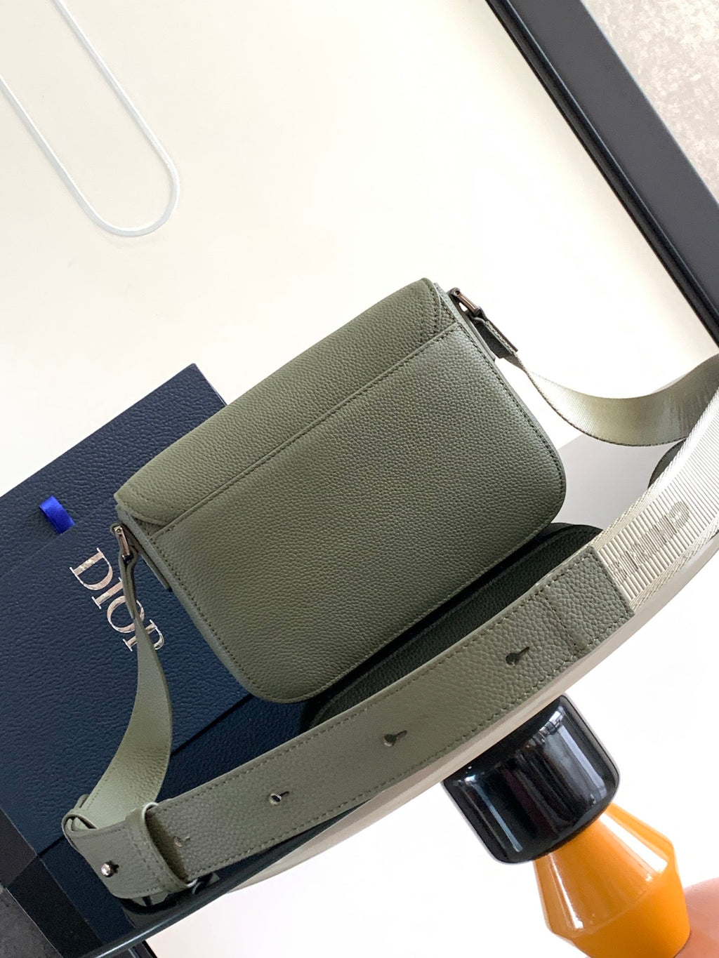 Мала сумка-месенджер Dior Saddle з натуральної шкіри — фото 3