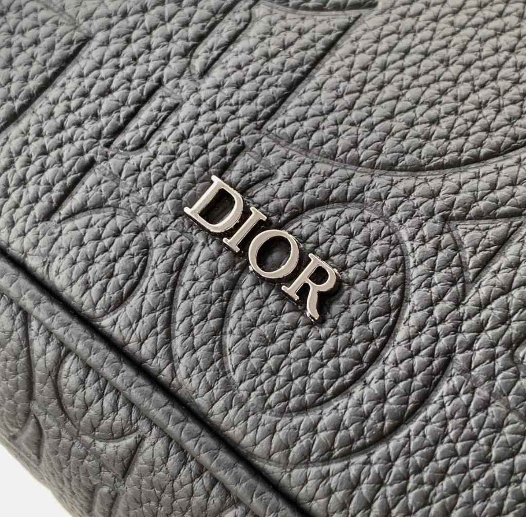 Сумка-месенджер Dior Hit The Road із тисненої натуральної шкіри, чорна — фото 7