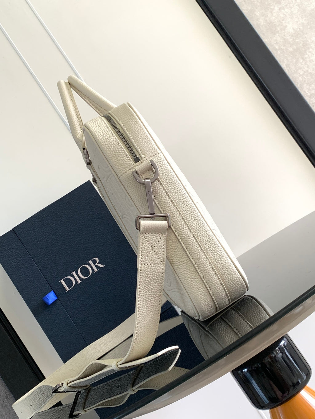 Портфель Dior із тисненої натуральної шкіри — фото 2